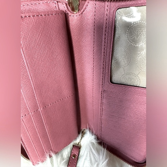 Michael Kors dark pink zip around wallet - Picture 7 of 14